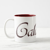 Galadrielの一流の固体 ツートーンマグカップ (左)