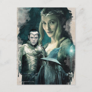 Galadriel、ELROND™、およびGandalfグラフィック ポストカード