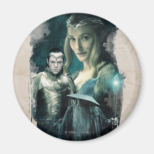 Galadriel、ELROND™、およびGandalfグラフィック マグネット