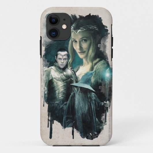 Galadriel、ELROND™、およびGandalfグラフィック Case-Mate iPhoneケース (裏面)