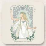 Galadriel Light of Valinor Graphic コースター<br><div class="desc">Step into the radiant grace of Middle-Earth™ with this exquisite Lord of the Rings™ design inspired by Galadriel™. Illustrated in an elegant, Art Nouveau–inspired style, she stands poised and luminous, holding a phial of the Light of Valinor with serene strength and quiet authority. Flowing golden hair, delicate Elven adornments, and...</div>