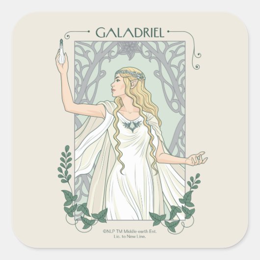 Galadriel Light of Valinor Graphic スクエアシール (正面)