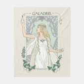 Galadriel Light of Valinor Graphic フリースブランケット (正面)