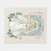 Galadriel Light of Valinor Graphic フリースブランケット (正面(横))