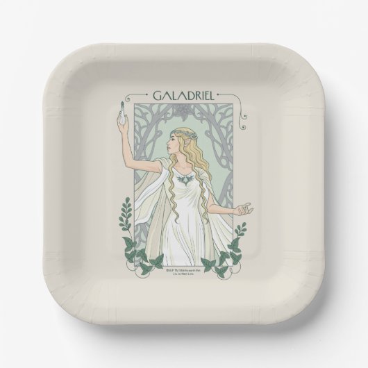 Galadriel Light of Valinor Graphic ペーパープレート (正面)
