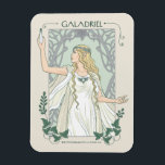 Galadriel Light of Valinor Graphic マグネット<br><div class="desc">Step into the radiant grace of Middle-Earth™ with this exquisite Lord of the Rings™ design inspired by Galadriel™. Illustrated in an elegant, Art Nouveau–inspired style, she stands poised and luminous, holding a phial of the Light of Valinor with serene strength and quiet authority. Flowing golden hair, delicate Elven adornments, and...</div>