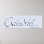 Galadriel Name Textured ポスター (正面)