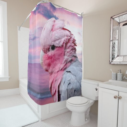 Galahのオウム シャワーカーテン (インサイチュ)