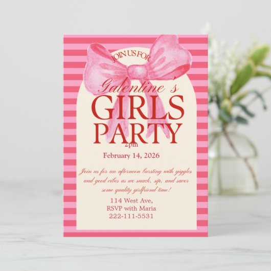 Galantines party Invitation 招待状 (スタンド正面)