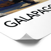 Galapagos Island Ecuador Travel Poster ポスター (角)