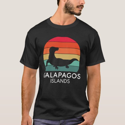Galapagos Islands National Park Lizard Ecuador Oce Tシャツ (正面)