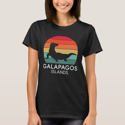 Galapagos Islands National Park Lizard Ecuador Oce Tシャツ (正面)