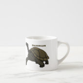 Galapagos land tortoise illustration エスプレッソカップ (右)