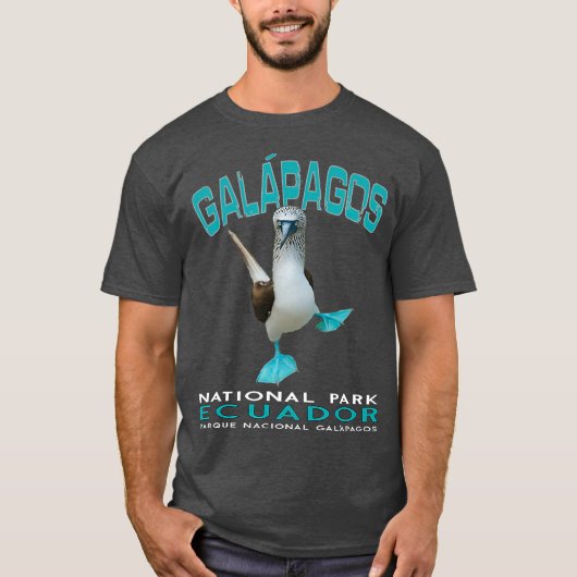Galapagos National Park Ecuador Blue Footed Tシャツ (正面)