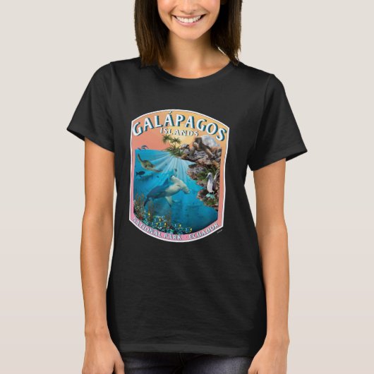 Galapagos National Park Ecuador Ocean Reserve Keep Tシャツ (正面)