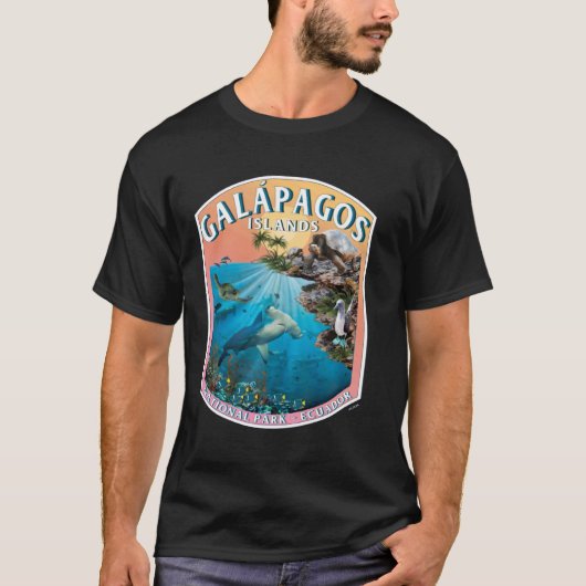 Galapagos National Park Ecuador Ocean Reserve Keep Tシャツ (正面)