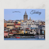 Galata Tower in Istanbul Turkey ポストカード (正面)