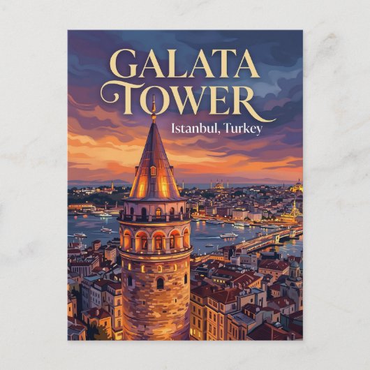 Galata Tower, Istanbul, Marmara ポストカード (正面)