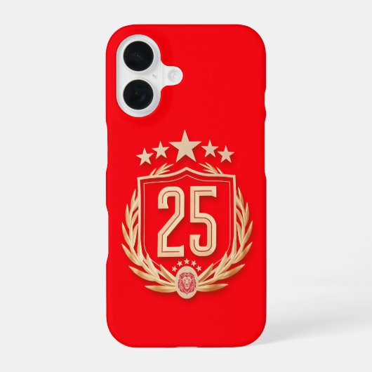 Galatasaray 2025 優勝ポスター iPhone 16ケース (裏面)