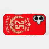 Galatasaray 2025 優勝ポスター iPhone 16ケース (裏面横)