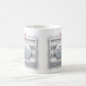 Galatiansの2:20の聖書のインスピレーションの引用文の真珠の弓 コーヒーマグカップ (中央)