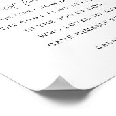 Galatians 2:20 Christ lives in me ポスター (角)