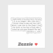 Galatians 2:20 No longer I who live  シール (シート)