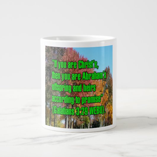 Galatians 3:29 WEBU Mug ジャンボコーヒーマグカップ (正面)