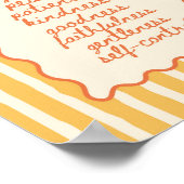 Galatians 5:22-23 Fruit of the Spirit  ポスター (角)