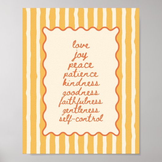 Galatians 5:22-23 Fruit of the Spirit  ポスター (正面)