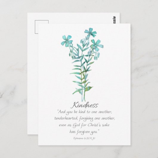 Galatians Fruit of the Spirit Kindness Scripture ポストカード (正面/裏面)