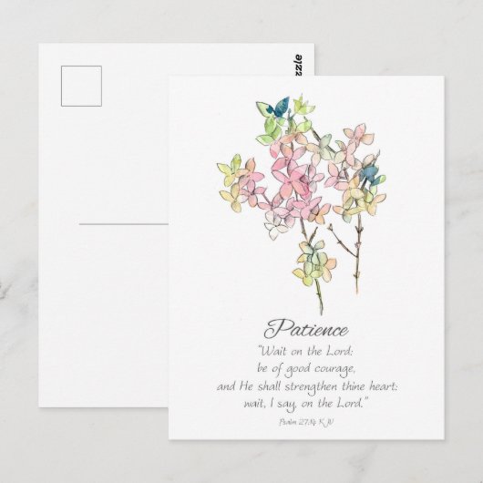 Galatians Fruit of the Spirit Patience Scripture  ポストカード (正面/裏面)