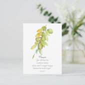 Galatians Fruit of the Spirit Peace Olive Branch ポストカード (スタンド正面)