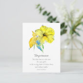 Galatians Fruit of the Spirit Scripture Hibiscus ポストカード (スタンド正面)