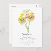 Galatians Fruit of the Spirit Scripture Prayer  ポストカード (正面/裏面)