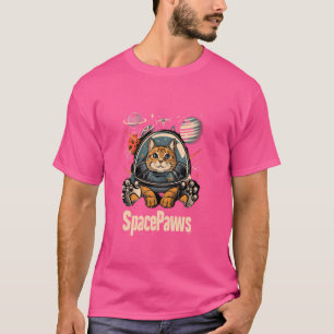 GalattiCat Graphic -宇宙宇宙飛行士の猫銀河系 Tシャツ