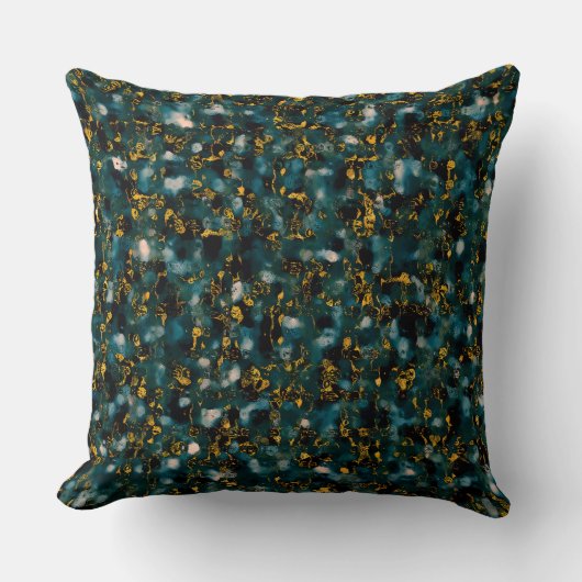 Galaxies Copper Black & Blue クッション (正面)