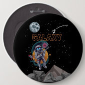 GALAXY 猿 ボタン 缶バッジ (正面&裏面)