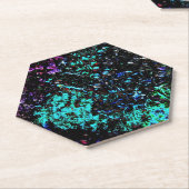 Galaxy abstract Paper Coaster,Dark texture bold  ペーパーコースター (アングル)