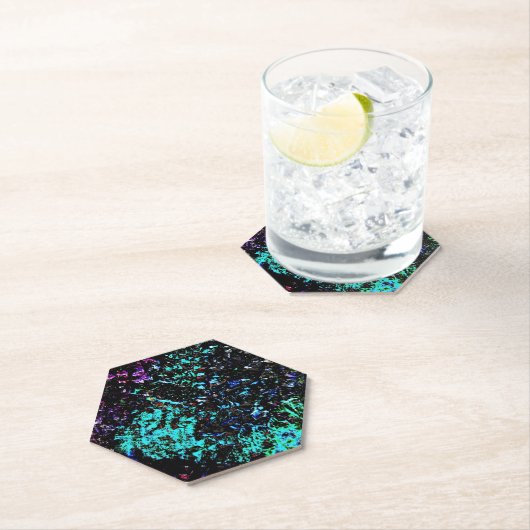 Galaxy abstract Paper Coaster,Dark texture bold  ペーパーコースター (インサイチュ)