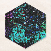 Galaxy abstract Paper Coaster,Dark texture bold  ペーパーコースター (正面)