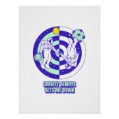 Galaxy Artwork Astronaut Poster | Space ポスター (正面)