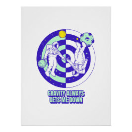 Galaxy Artwork Astronaut Poster | Space ポスター