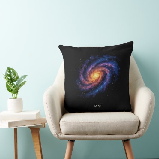 Galaxy Artwork – Cosmic Spiral Space Illustration クッション (椅子)