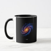 Galaxy Artwork – Cosmic Spiral Space Illustration マグカップ (左)