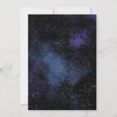 Galaxy Astronaut moon baby shower 招待状 (裏面)