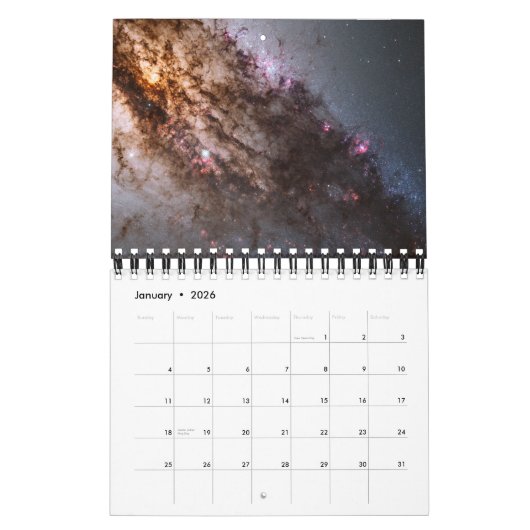 Galaxy Astronomy Universe Rumi Quotes Calender カレンダー (1月 2026)
