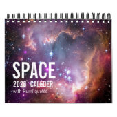 Galaxy Astronomy Universe Rumi Quotes Calender カレンダー (カバー)