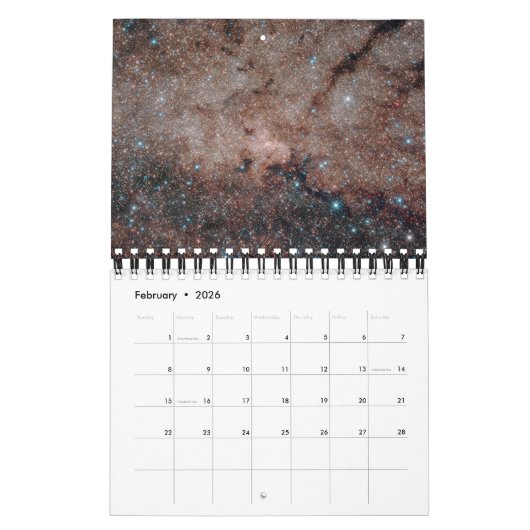 Galaxy Astronomy Universe Rumi Quotes Calender カレンダー (2月 2026)