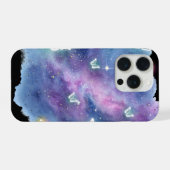 Galaxy Butterfly Phone Case iPhoneケース (裏面横)